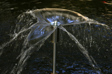 fountain in a parkの写真素材