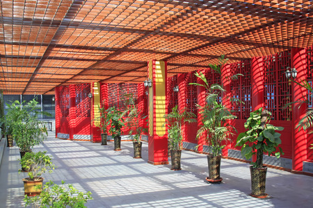 corridor on the top of buildingのeditorial素材