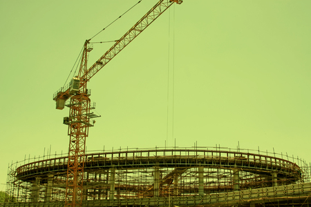 busy construction siteの写真素材