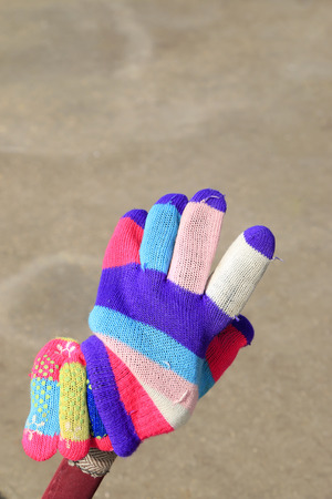 Knitted Gloveの写真素材