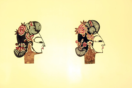 Chinese shadow puppets propの写真素材