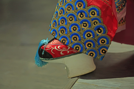 Peking Opera character's embroidered shoesのeditorial素材