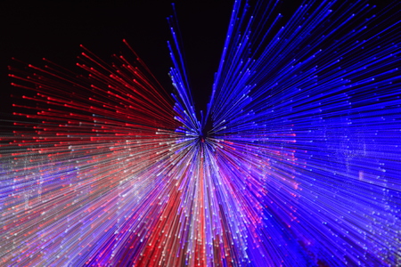 lighting effect in the dark, closeup photoの写真素材