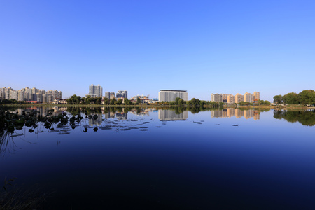 River park scenery in Chinaのeditorial素材