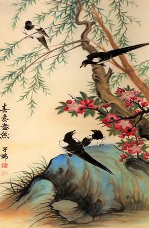 Chinese traditional art worksのeditorial素材