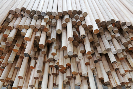 Wooden spade handleの写真素材