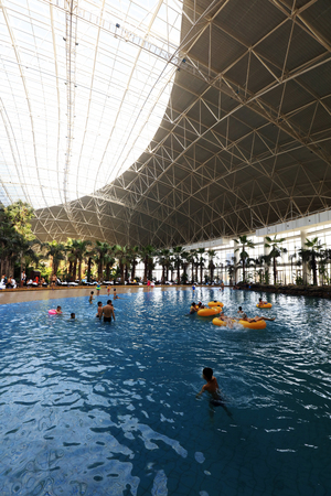 Hot Spring Park surf pondのeditorial素材