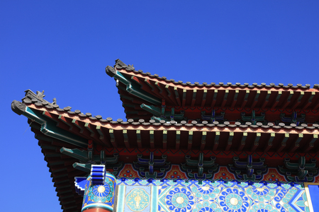 eaves of Chinese classical styleの写真素材
