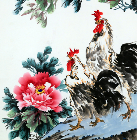 Chinese traditional ink paintingのeditorial素材