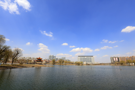 Urban Water Park Sceneryのeditorial素材