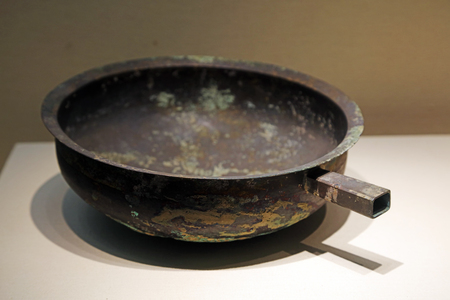 Ancient Chinese bronze utensils, unearthed cultural relicsのeditorial素材