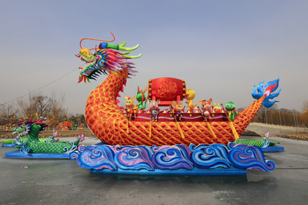 Dragon lantern shapeのeditorial素材