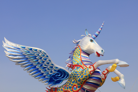 Dragon shaped lanternのeditorial素材