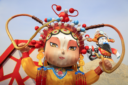 Peking Opera Opera lantern shapeのeditorial素材