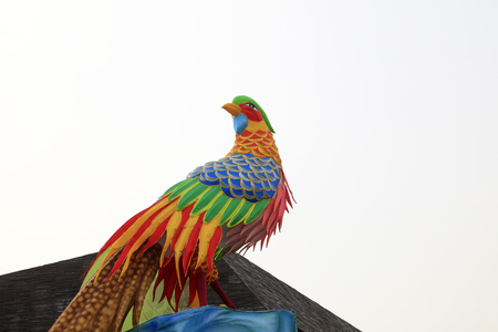 lantern of seven colored Phoenix styleのeditorial素材