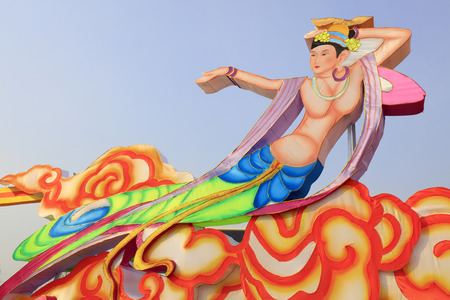 Ancient Chinese Flying Apsaras shapeのeditorial素材