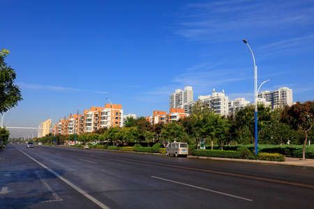 Urban Architectural Scenery, Tangshan City, Chinaのeditorial素材