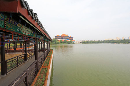 Chinese Classical Architectural Scenery, Fengrun County, Hebei Province, Chinaのeditorial素材