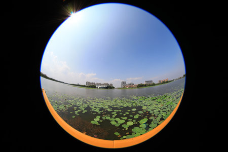 Waterfront City Scenery, Luannan County, Hebei Province, China