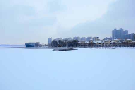 Winter scenery of North Chinaのeditorial素材