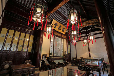 Shanghai, China-May 31, 2018: China classical architecture in Yu Garden, Shanghai, Chinaのeditorial素材