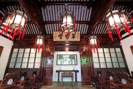 Shanghai, China-May 31, 2018: China classical architecture in Yu Garden, Shanghai, Chinaのeditorial素材