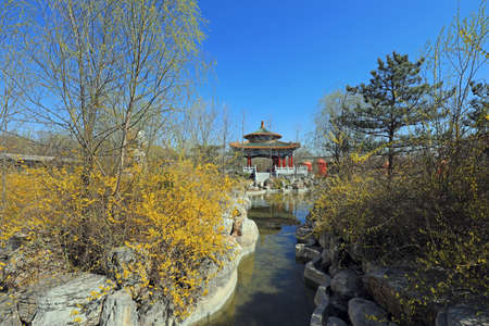 Chinese traditional antique architectural landscape, North Chinaの写真素材
