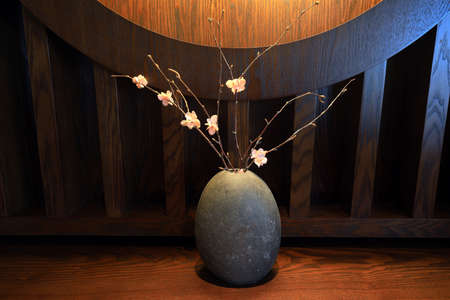 A vase in the shape of rockのeditorial素材