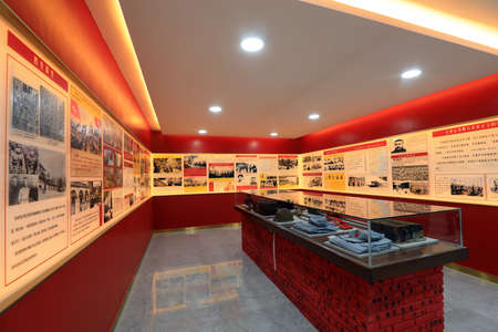 Fengrun District, Hebei Province, China-November 4, 2020: Exhibition hall of rural folk talesのeditorial素材