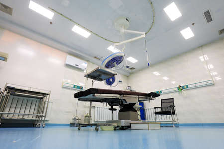 The medical equipment in the operating room is in the hospitalのeditorial素材