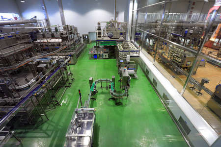 Fengrun District, Hebei Province, China-November 4, 2020: Mengniu Dairy production line machinery and equipmentのeditorial素材