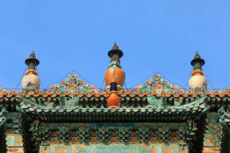 Beijing, China-October 6, 2020: The scenery of ancient Chinese architecture in Beijing Summer Palaceのeditorial素材