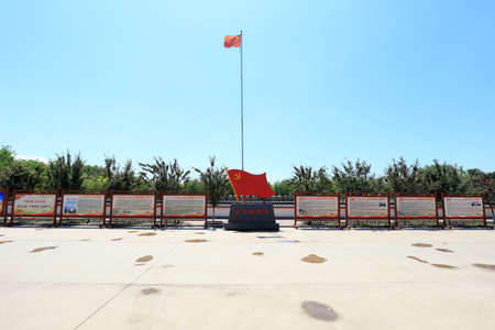 Landscape of rural architecture in China, North Chinaのeditorial素材