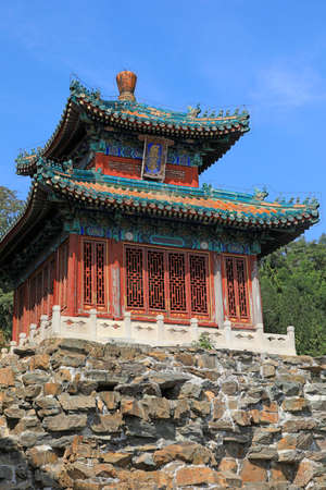 Beijing, China-October 6, 2020: The scenery of ancient Chinese architecture in Beijing Summer Palaceのeditorial素材