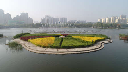 Waterfront City Architectural scenery, North Chinaのeditorial素材