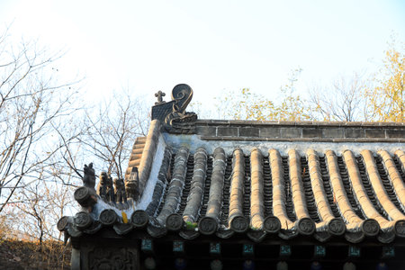 Ancient architecture, eaves, architectural landscape, North China