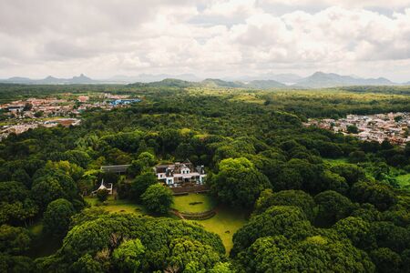An old colonial-style house on the island of Mauritius.Museum on the island of Mauritiusの写真素材