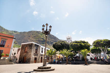 July 24, 2019. Garachico, Tenerife Island, Spain, Central square of the city of Garachico on the island of Tenerife.のeditorial素材
