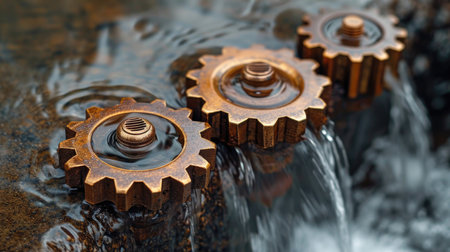 Details The gear is made of metal. Mechanical gears made of steel.の素材