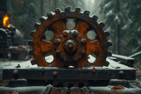 Details The gear is made of metal. Mechanical gears made of steel.の素材