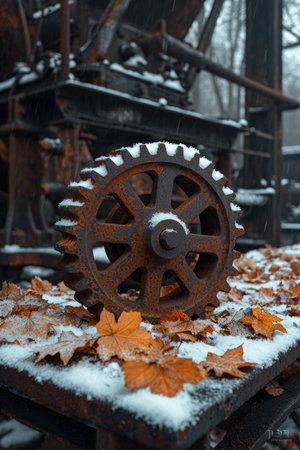 Details The gear is made of metal. Mechanical gears made of steel.の素材