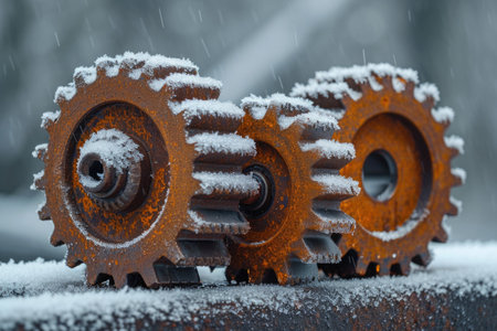 Details The gear is made of metal. Mechanical gears made of steel.の素材