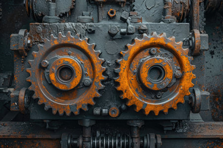 Details The gear is made of metal. Mechanical gears made of steel.の素材