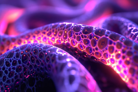 Abstract colorful futuristic texture. Surreal background.の素材