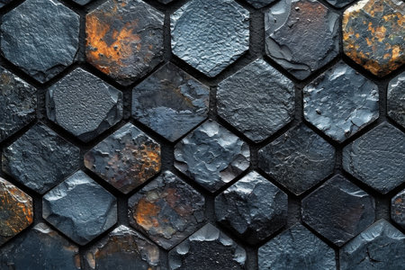 Graphite-colored stone texture , dark abstract background.の素材