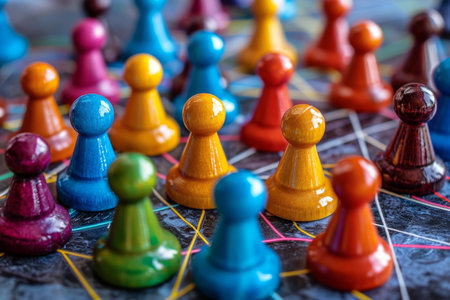 the social network community team. The concept of connections between people.の素材