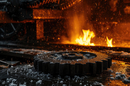 Details The gear is made of metal. Mechanical gears made of steel.の素材