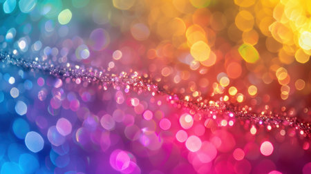 A splash of different rainbow colors. Background of rainbow colors.の素材