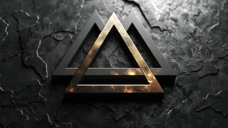 The logo is designed as a simple geometric symbol. Abstract symbol on an isolated background.の素材