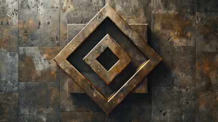 The logo is designed as a simple geometric symbol. Abstract symbol on an isolated background.の素材